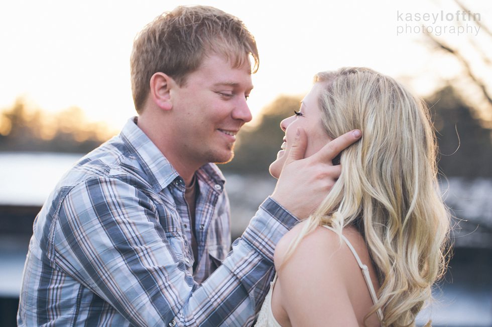Engagement photos, Denver, NC, Kasey Loftin Photography