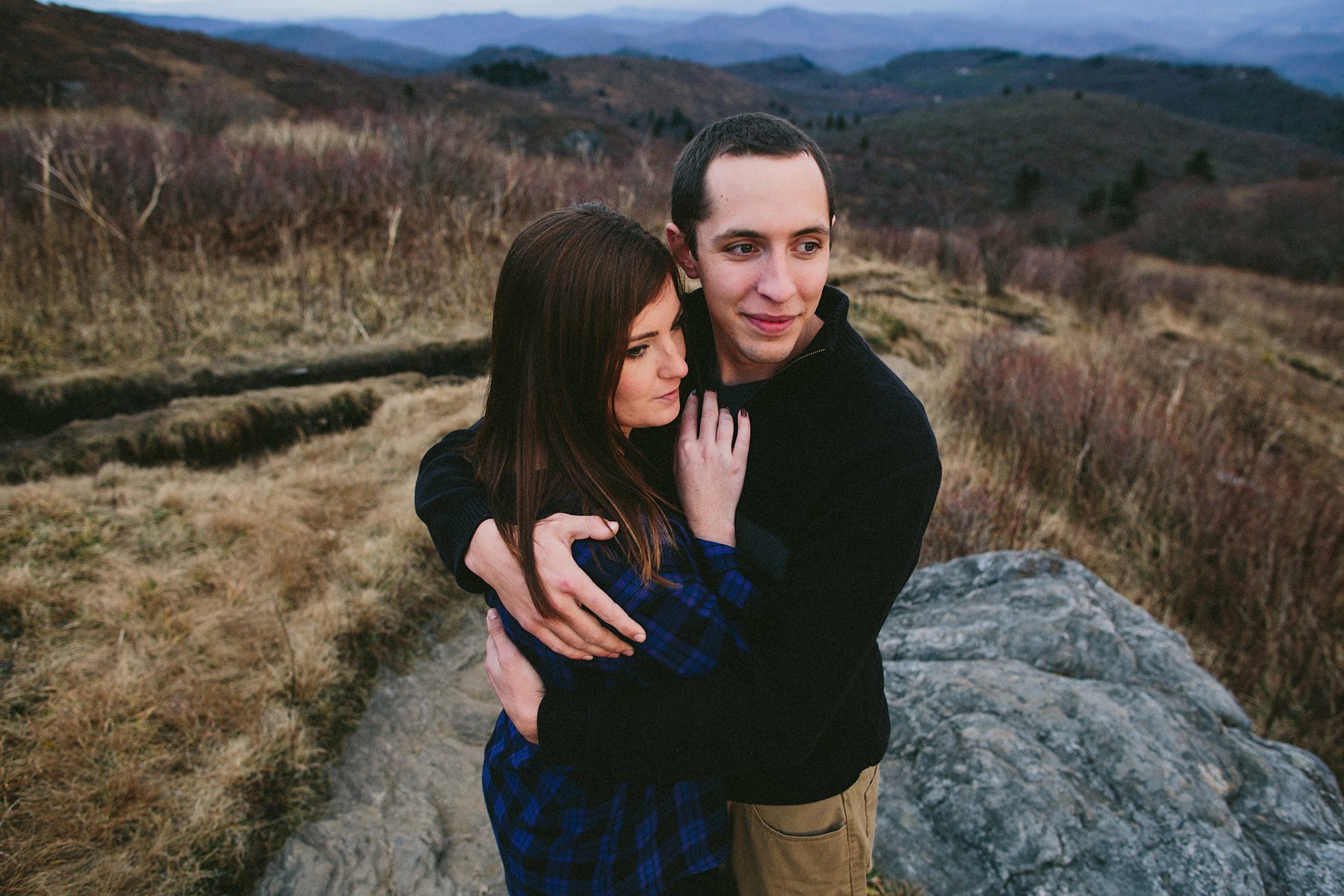 black balsam engagement photos, kasey loftin photography