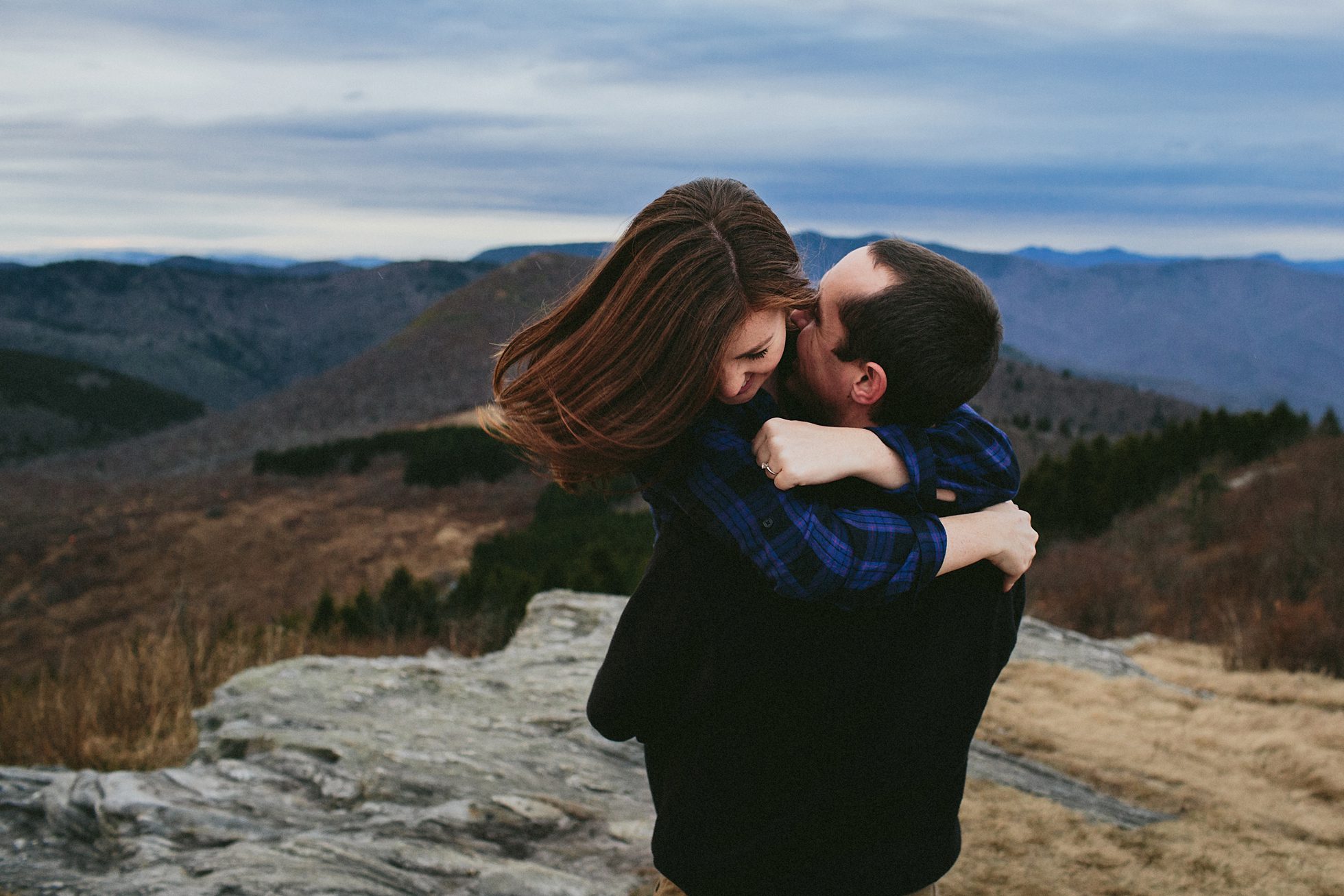 black balsam engagement photos, kasey loftin photography