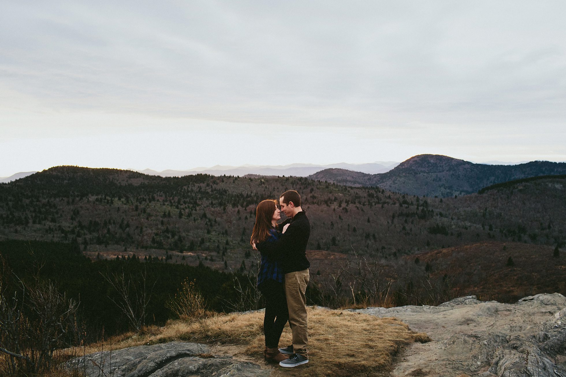 black balsam engagement photos, kasey loftin photography