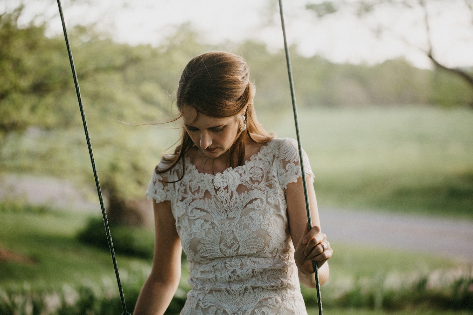 charlotte wedding photographer, lace dress bridal portraits 