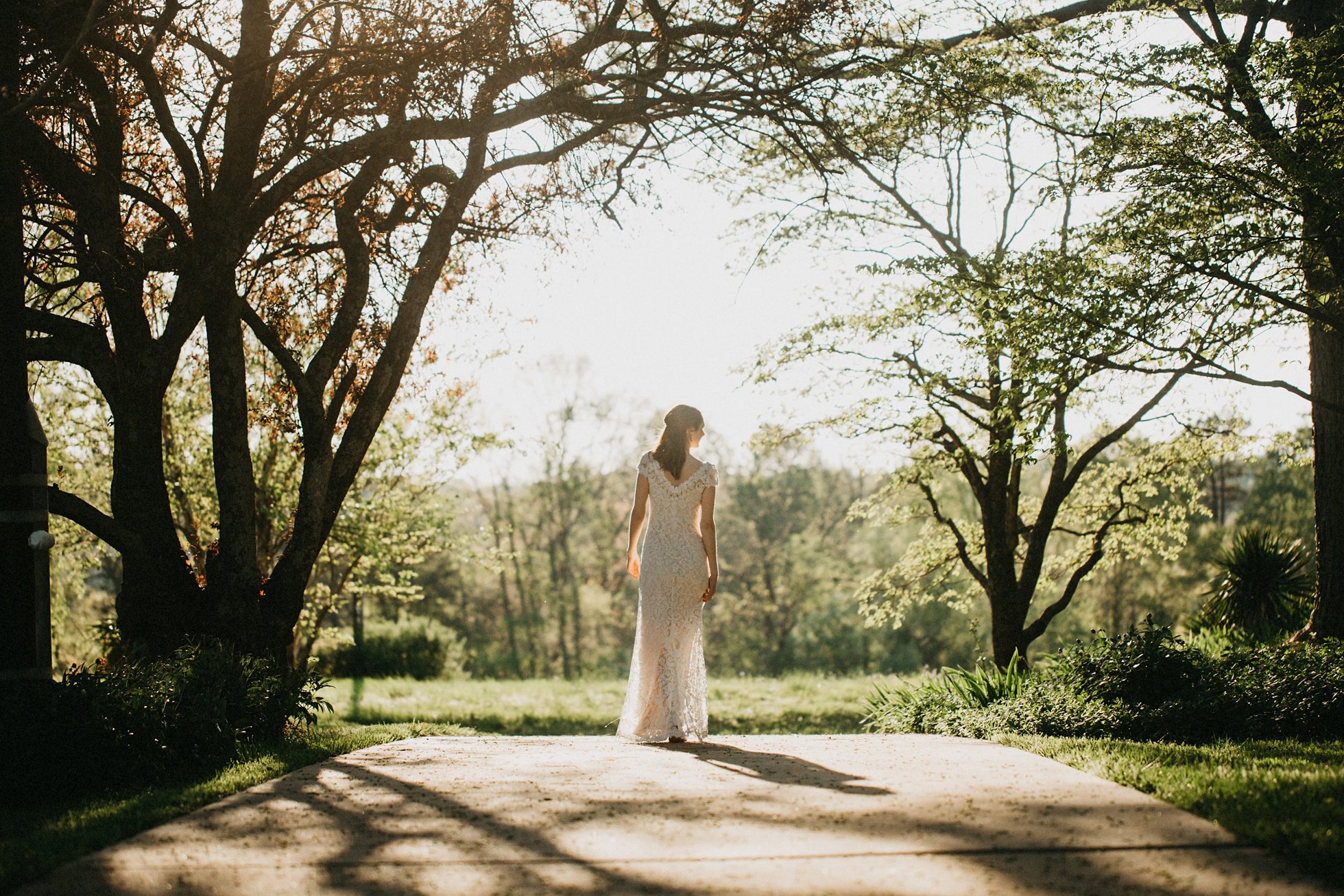 charlotte wedding photographer, lace dress bridal portraits 