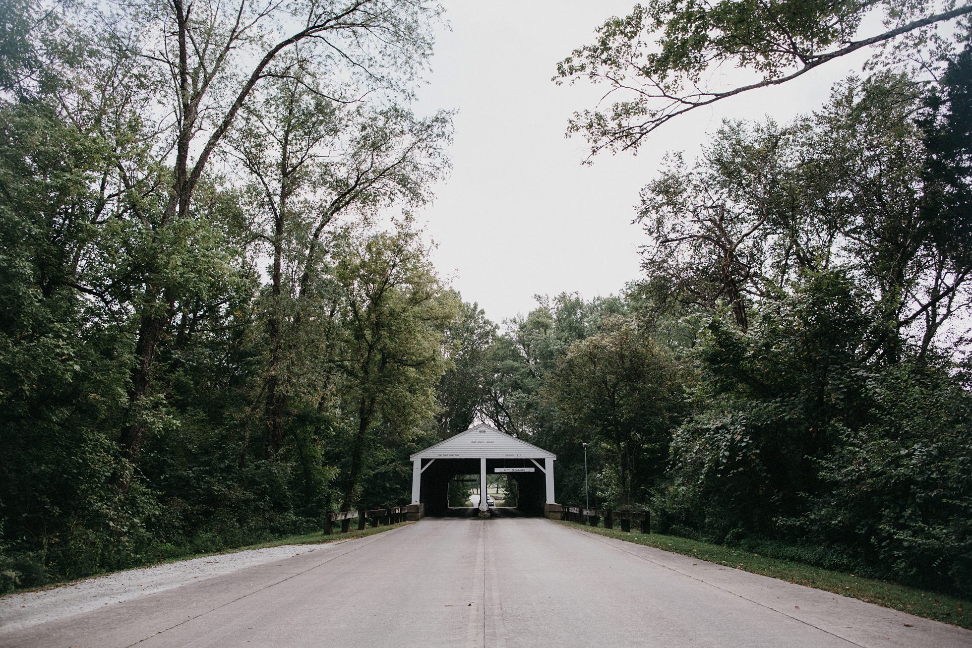 bridge at the north gate of brown county state park