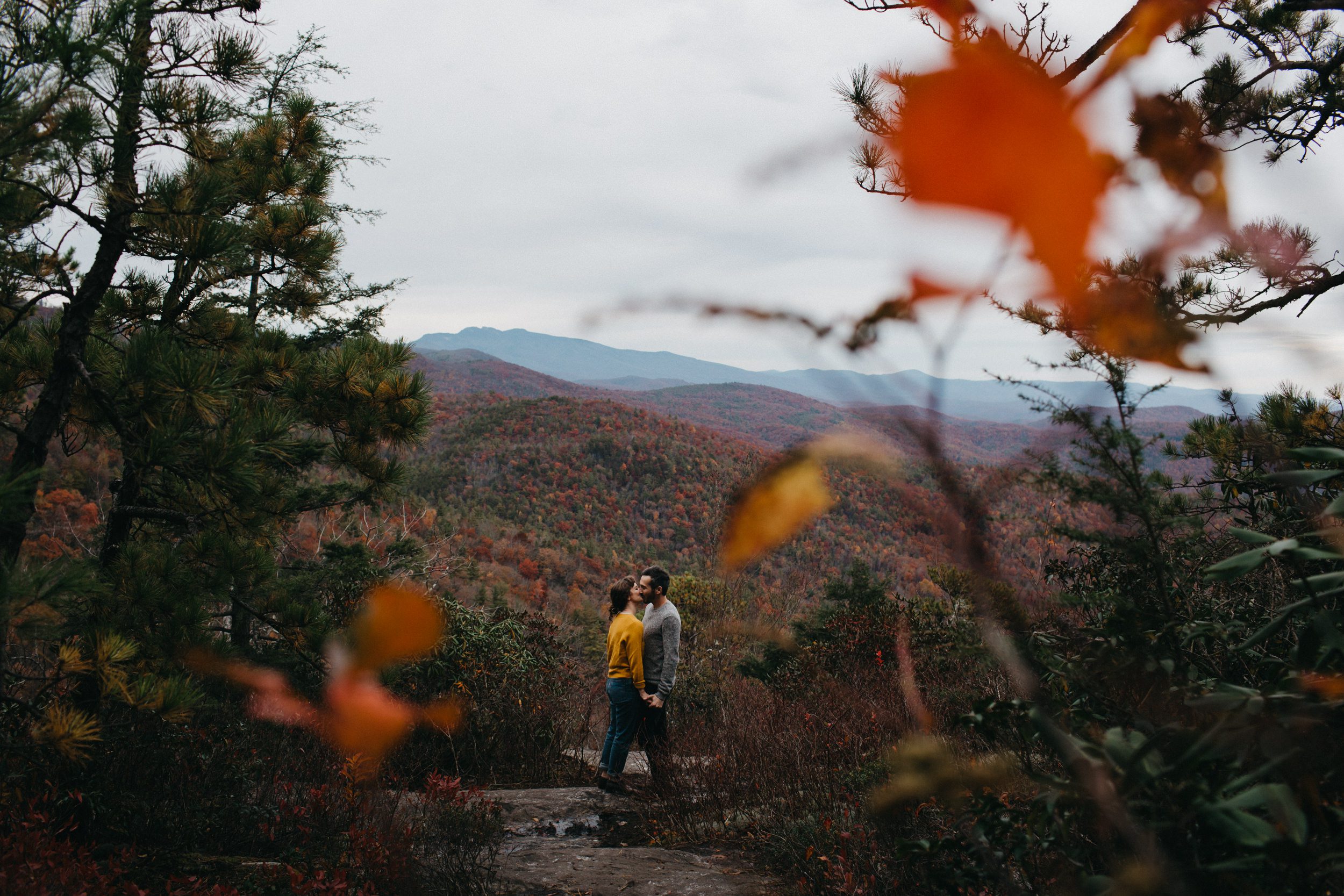 asheville engagement photos, kasey loftin