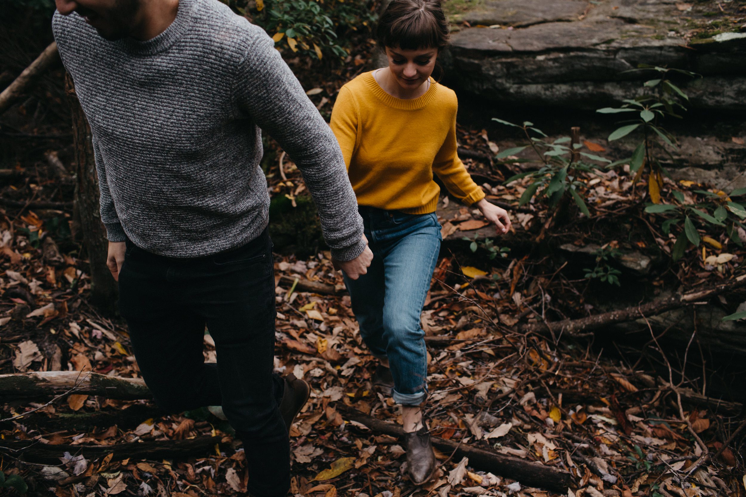 asheville engagement photos, kasey loftin