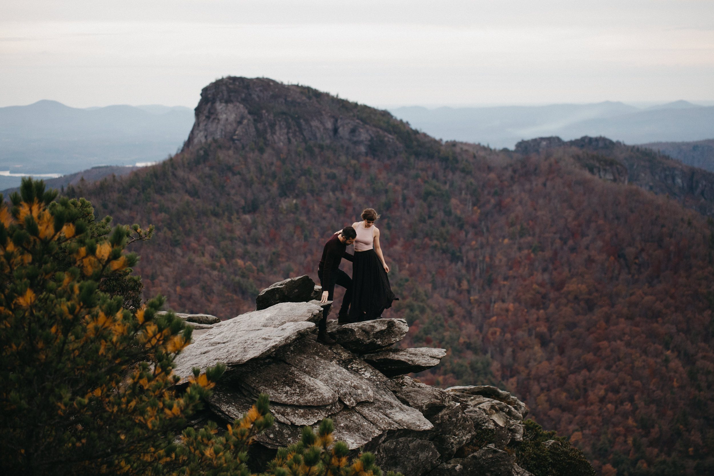 asheville engagement photos, kasey loftin