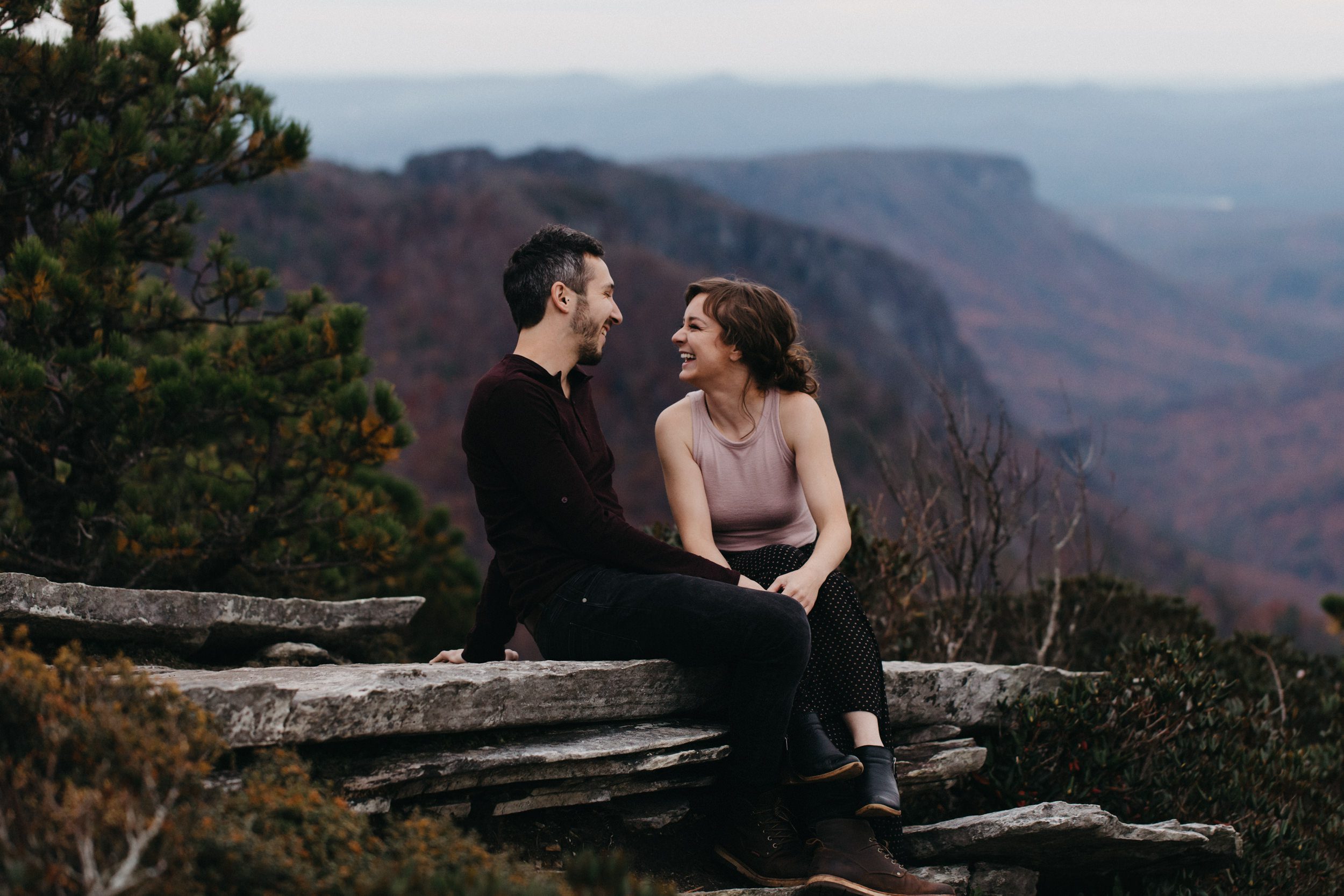 asheville engagement photos, kasey loftin