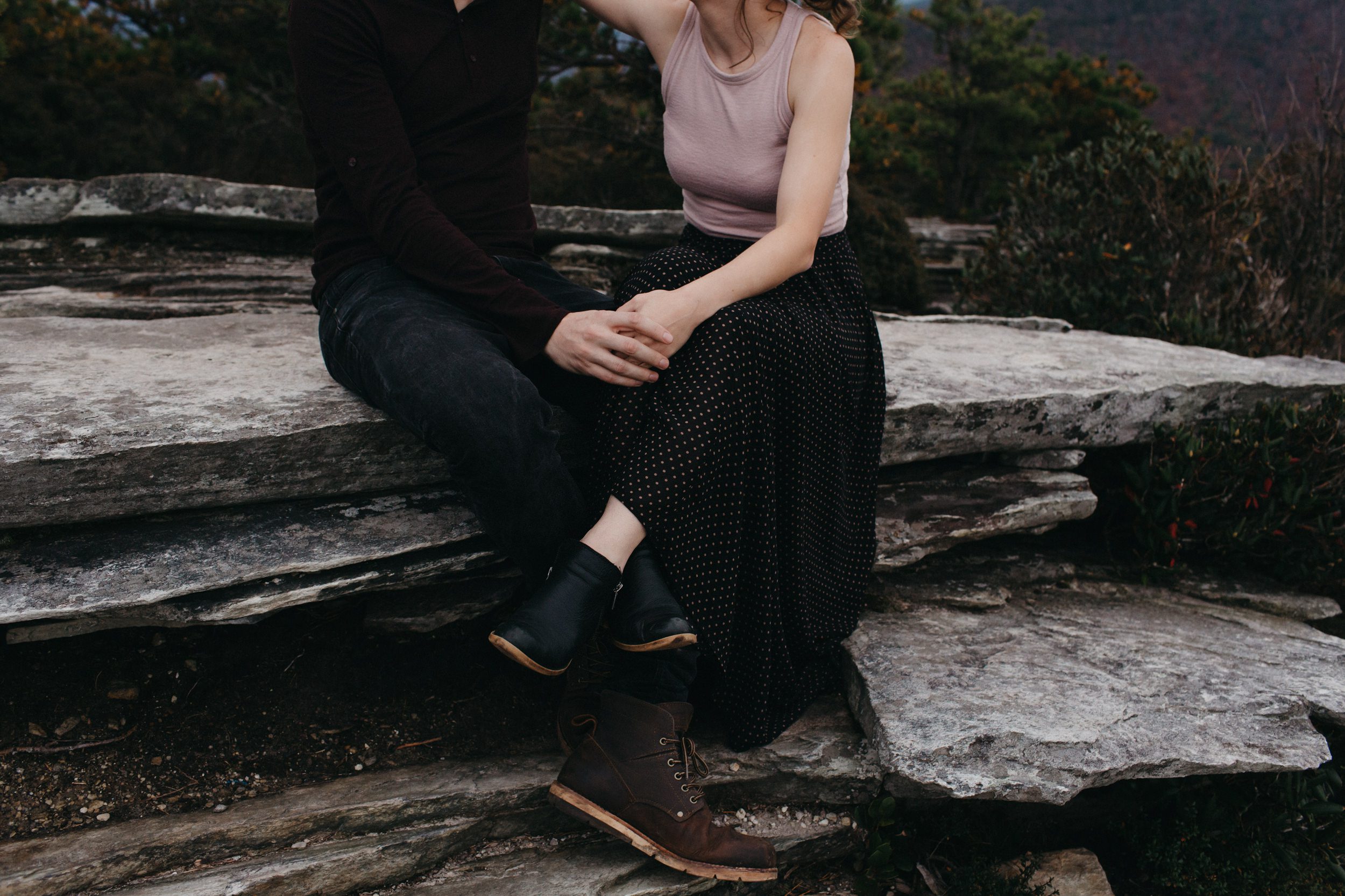 asheville engagement photos, kasey loftin