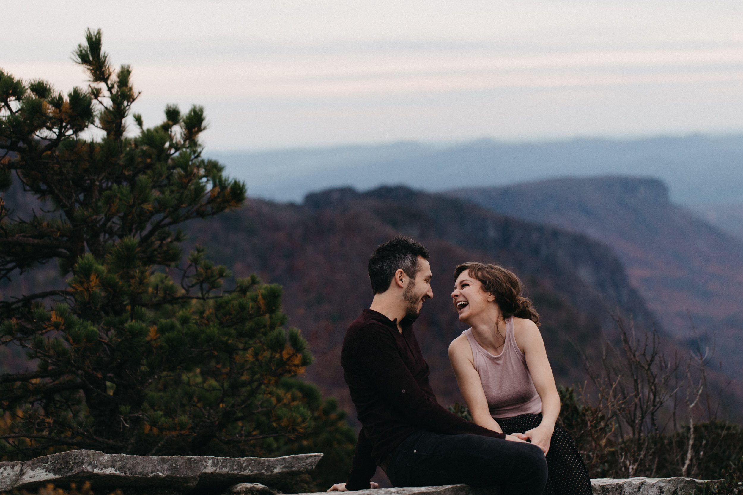 asheville engagement photos, kasey loftin