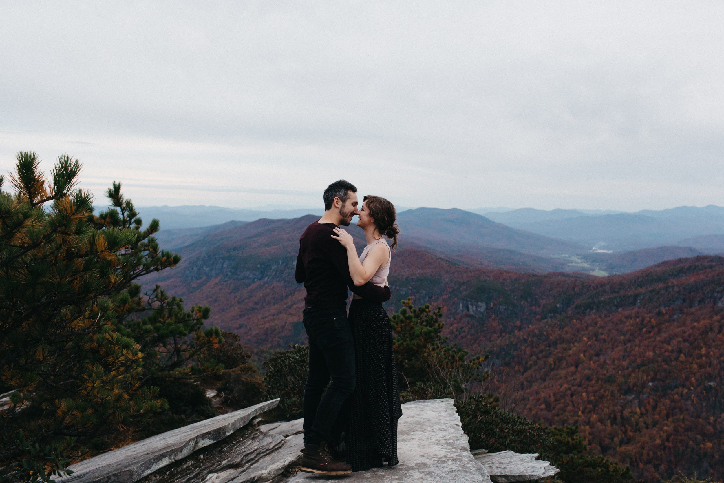 asheville engagement photos, kasey loftin