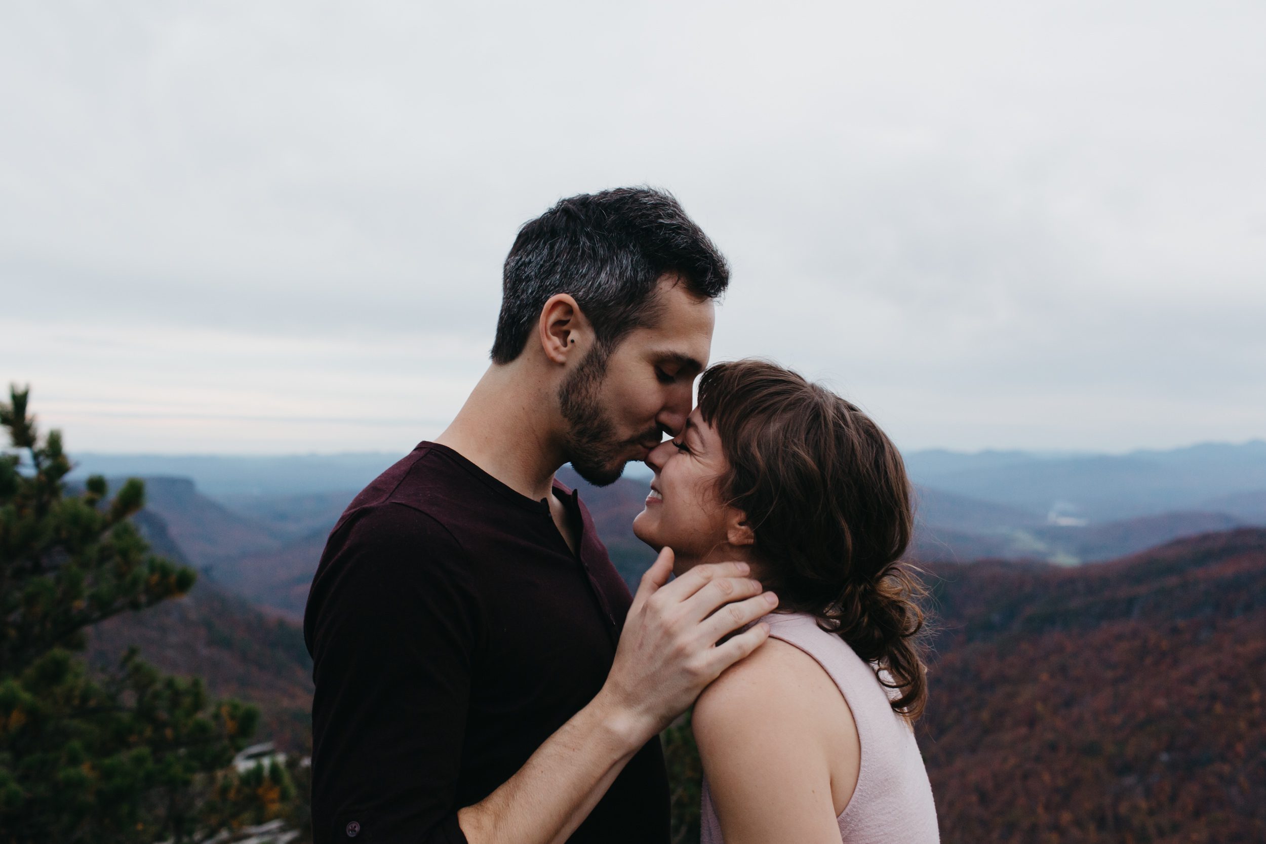 asheville engagement photos, kasey loftin