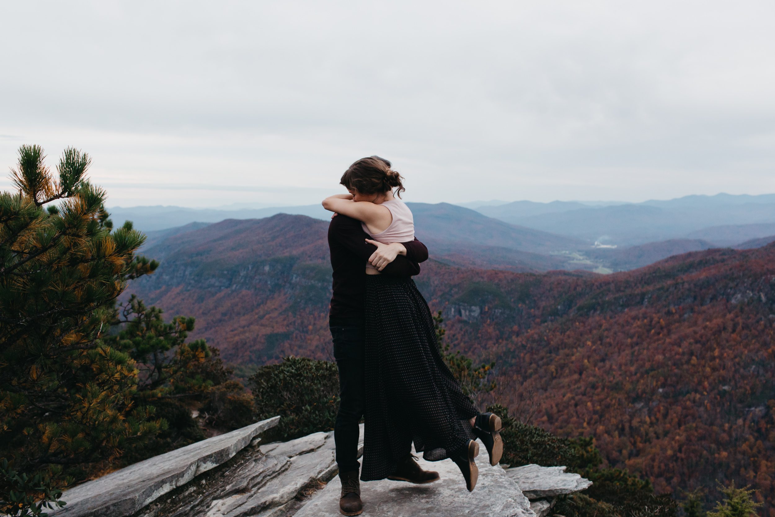 asheville engagement photos, kasey loftin