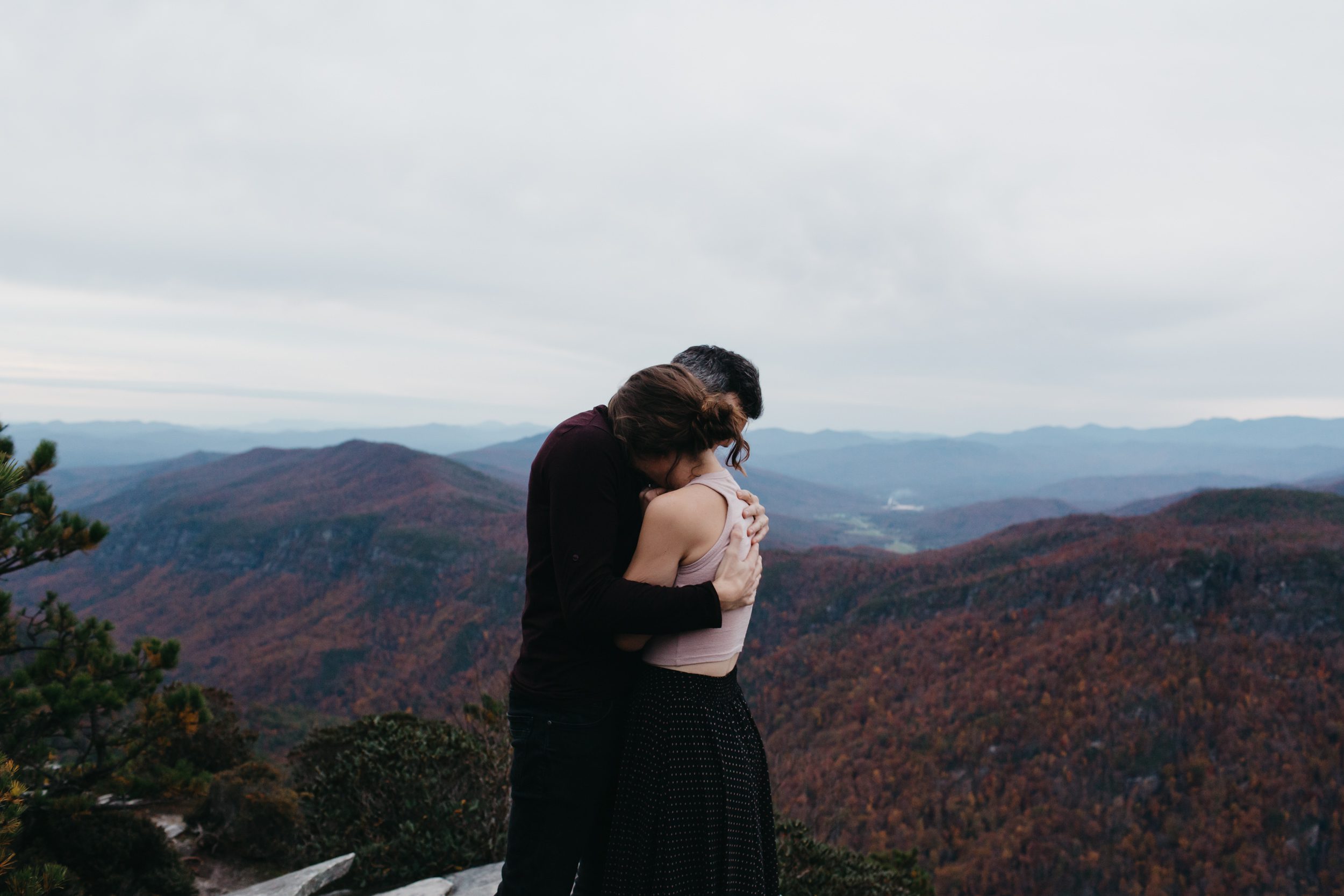 asheville engagement photos, kasey loftin