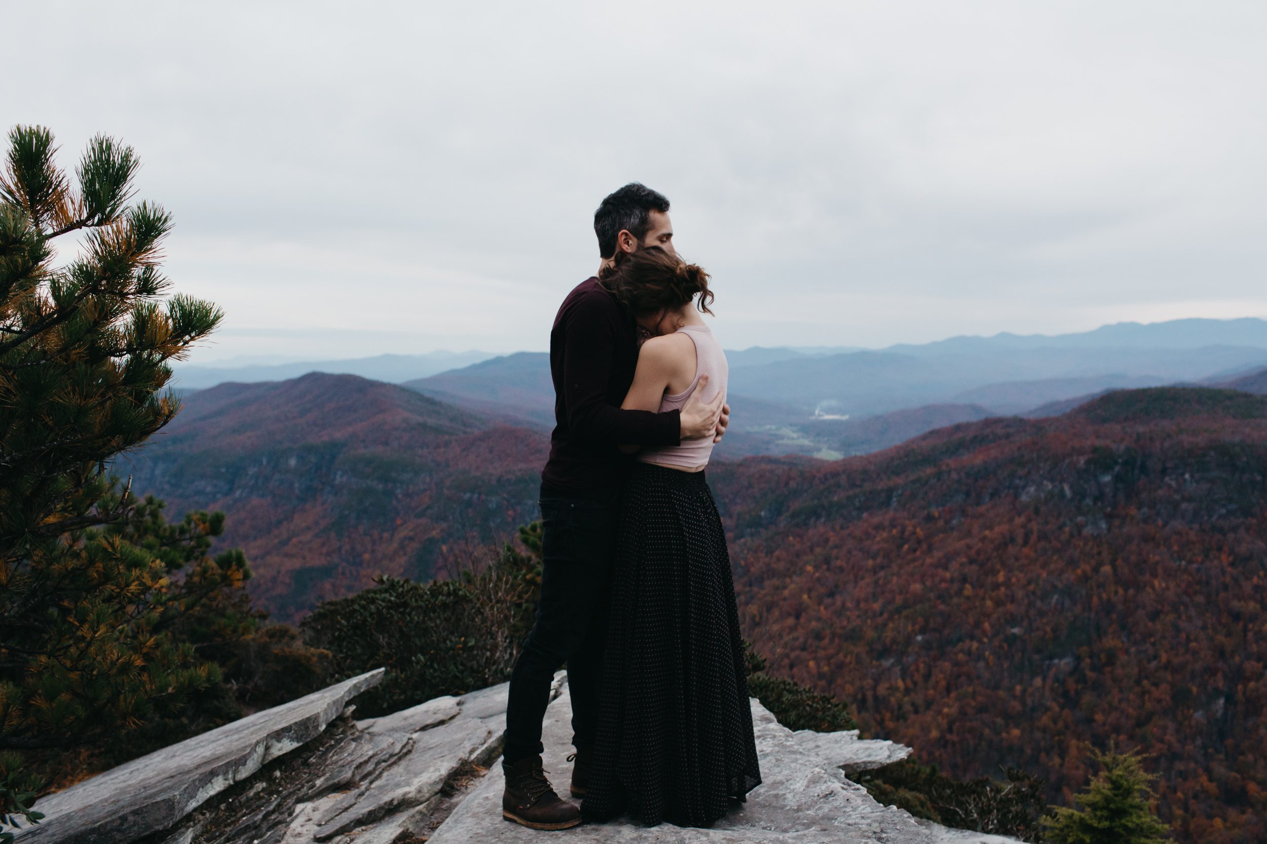 asheville engagement photos, kasey loftin