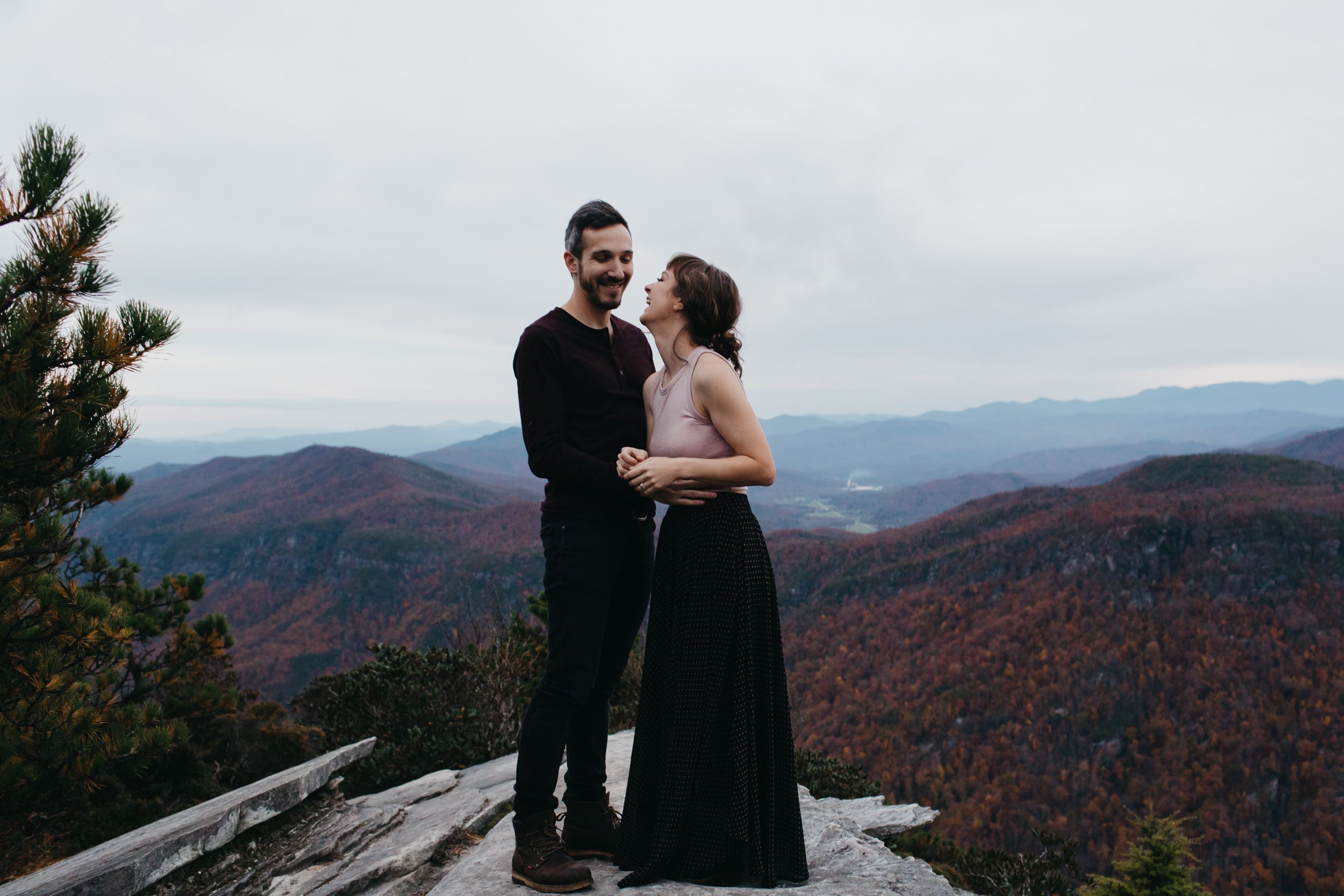 asheville engagement photos, kasey loftin