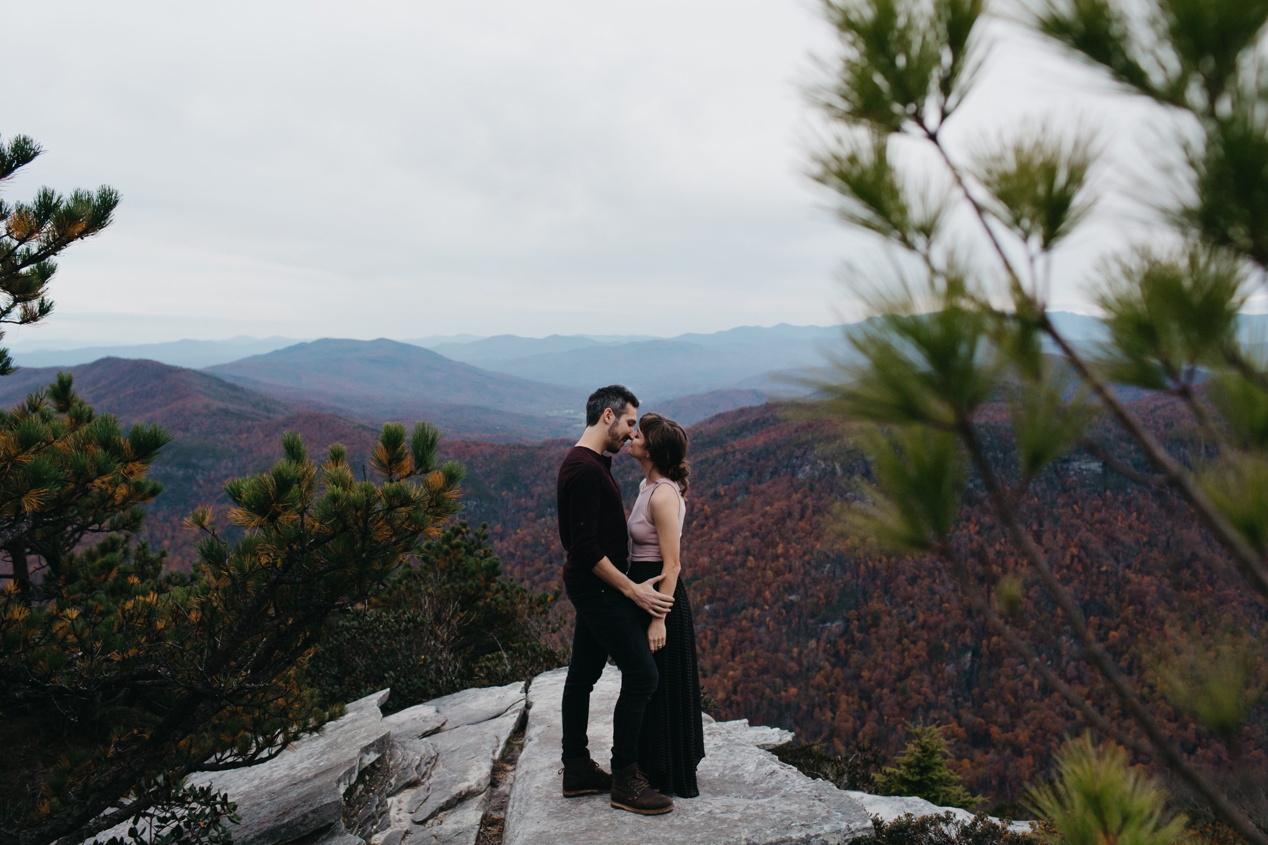 asheville engagement photos, kasey loftin