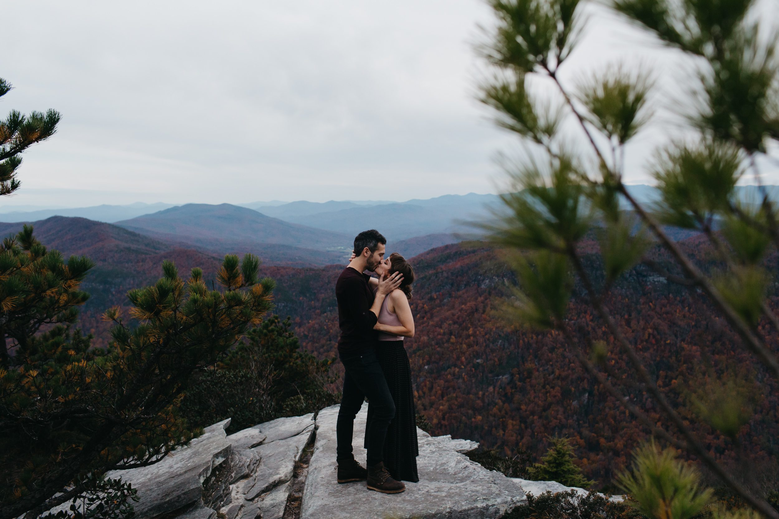 asheville engagement photos, kasey loftin