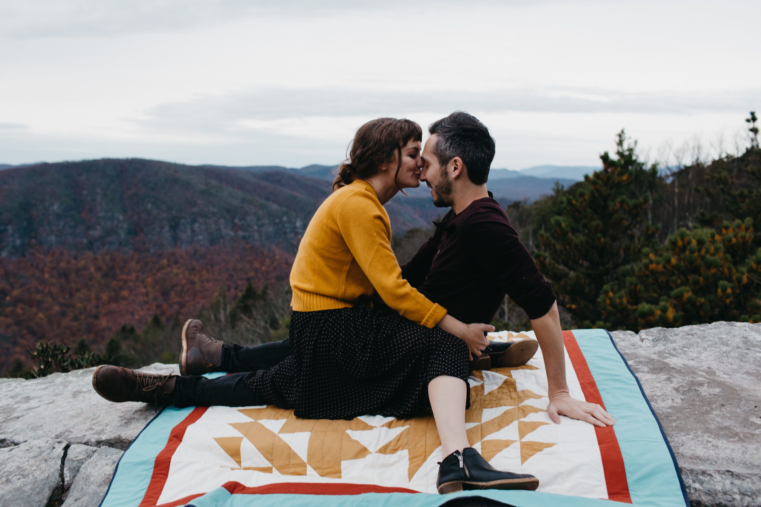 asheville engagement photos, kasey loftin