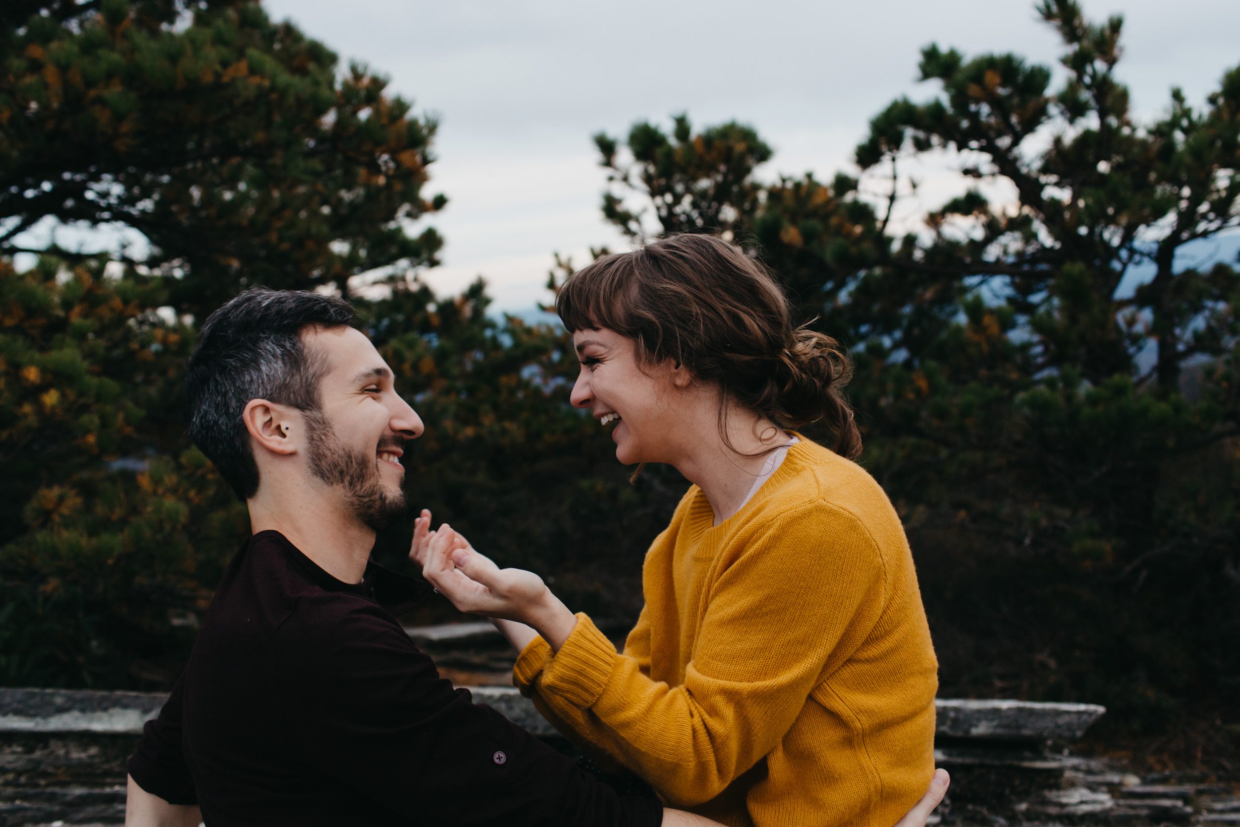 asheville engagement photos, kasey loftin